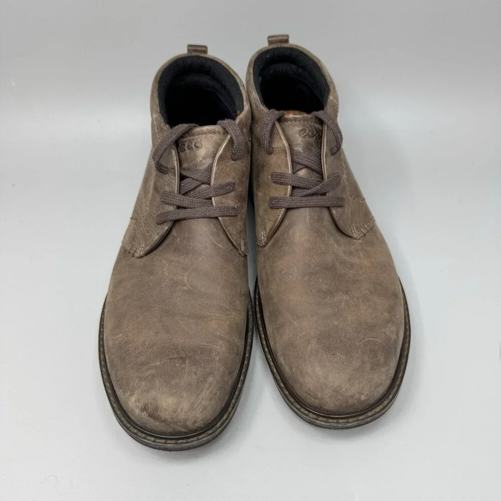 ECCO Turn GTX Men's Size 11-11.5 (EU 45) Gore-Tex Chukka Boots Brown Leather